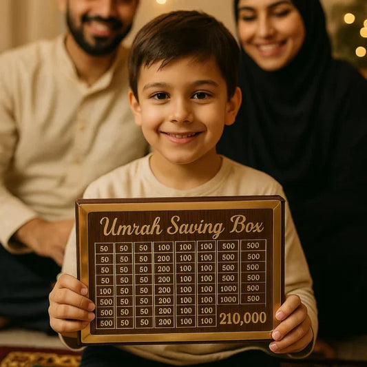 Umrah Saving Box "Journey to Makkah Starts Here"
