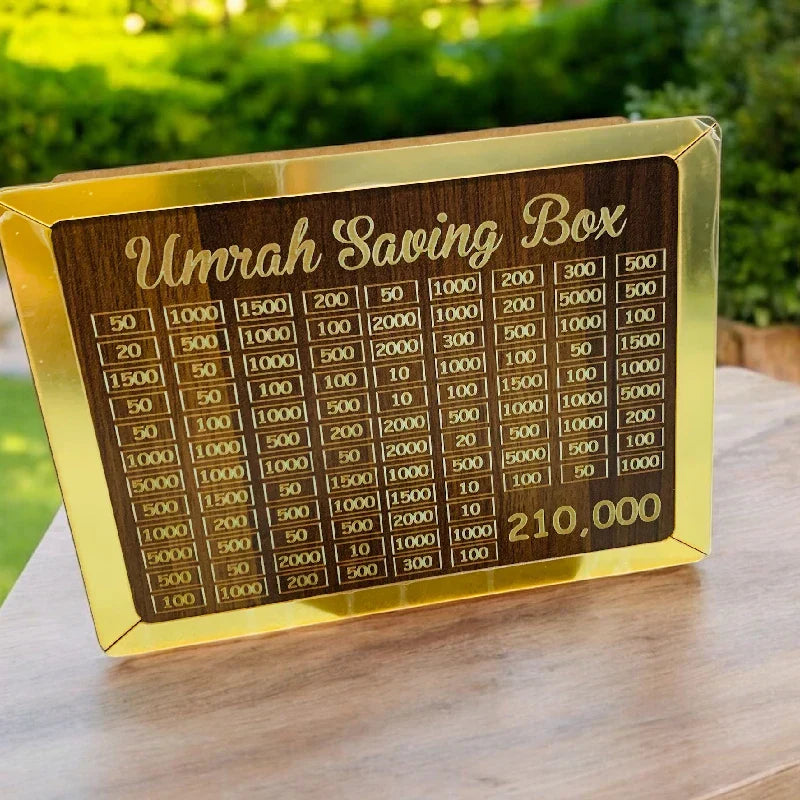Umrah Saving Box "Journey to Makkah Starts Here"